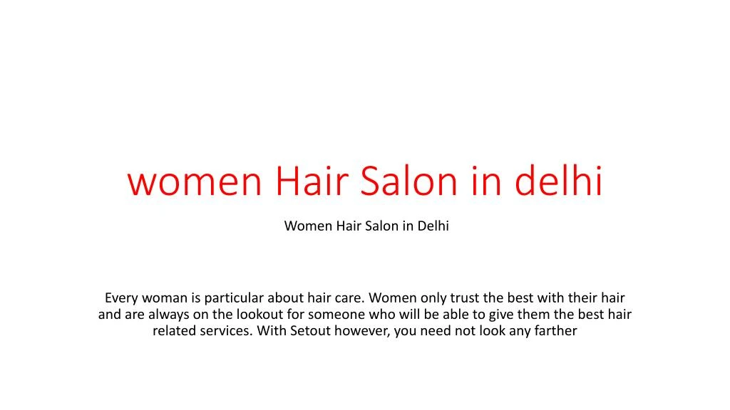 women hair salon in delhi
