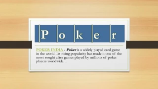 Poker - slide 1