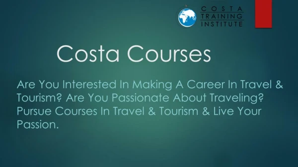 Diploma in Tour Operations in navi mumbai, Diploma in International Travel and Tourism, aviation courses in navi mumbai.