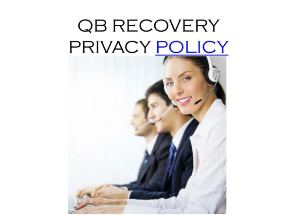 QB Recovery - Privacy Policy