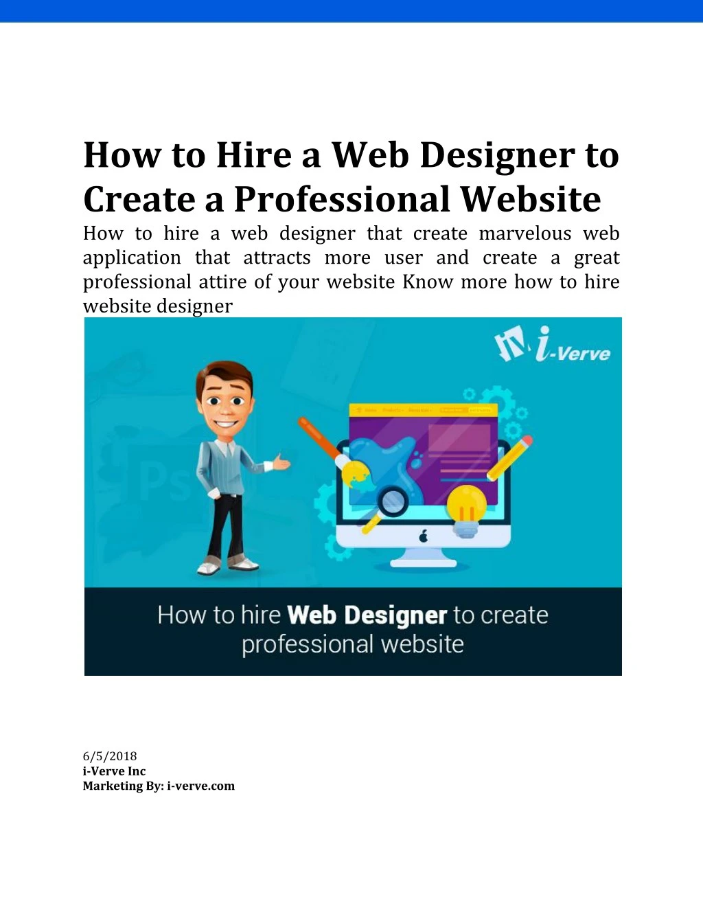 how to hire a web designer to create