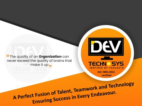 Dev Technosys Pvt. Ltd. - Mobile App & Web Development Company