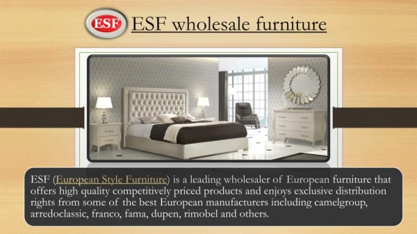 Traditional furniture