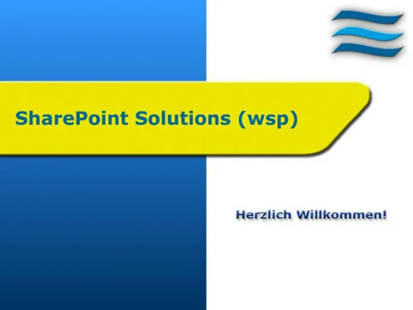 SharePoint Solutions wsp