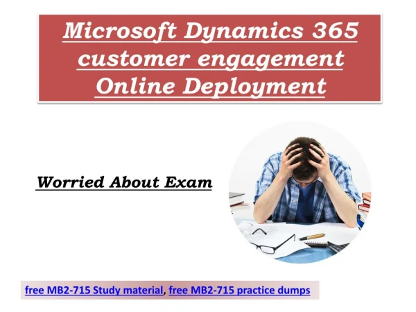 Get MB2-715 Exam availbal Study Material Dumps4downlod.in
