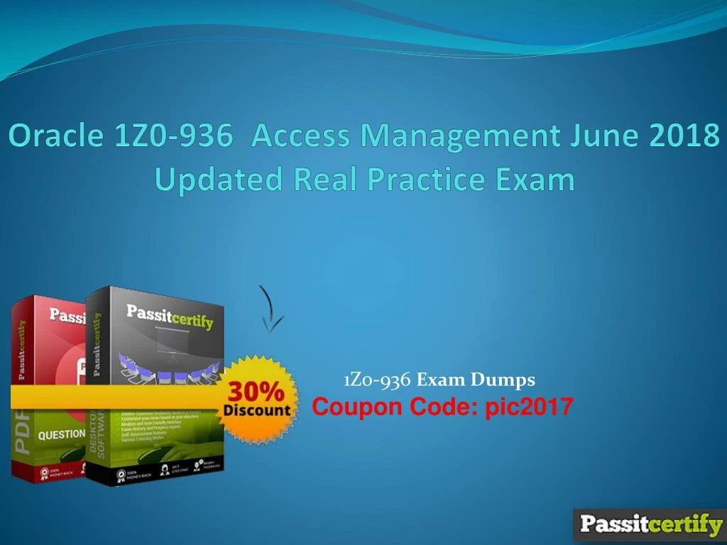 oracle 1z0 936 access management june 2018 updated real practice exam