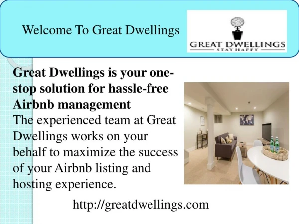 Welcome to Great Dwellings