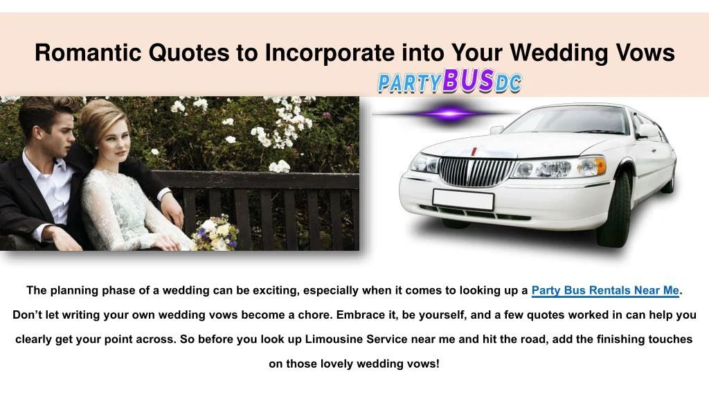 romantic quotes to incorporate into your wedding