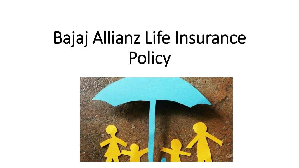 bajaj allianz life insurance policy