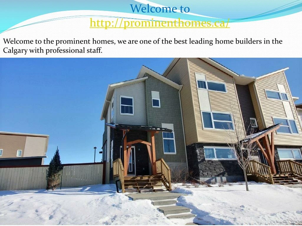 welcome to http prominenthomes ca