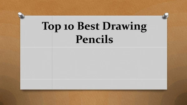 Top 10 best drawing pencils