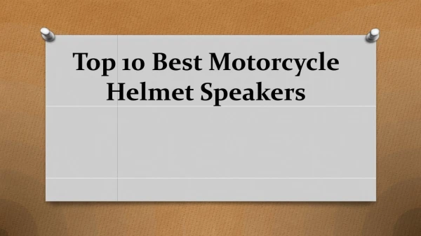 Top 10 best motorcycle helmet speakers