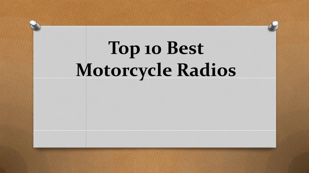 top 10 best motorcycle radios
