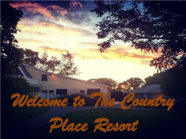 Tired of seeing the same view, plan your family holiday at the country place resort-