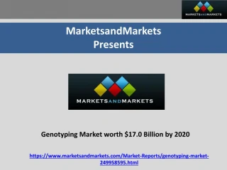 Genotyping market worth $17.0 billion by 2020 - slide 1