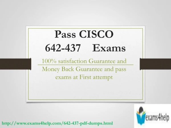 642-437 | Cisco Free pdf dumps | Practice Test | Braindumps | exams Dumps
