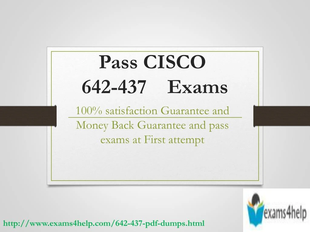 pass cisco 642 437 exams