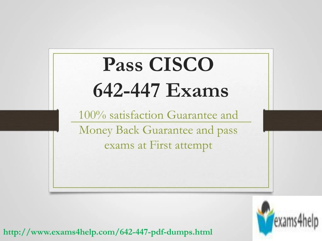 pass cisco 642 447 exams