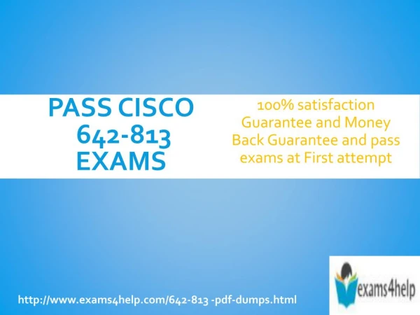 642-813 | Cisco Free pdf dumps | Practice Test | Braindumps | exams Dumps