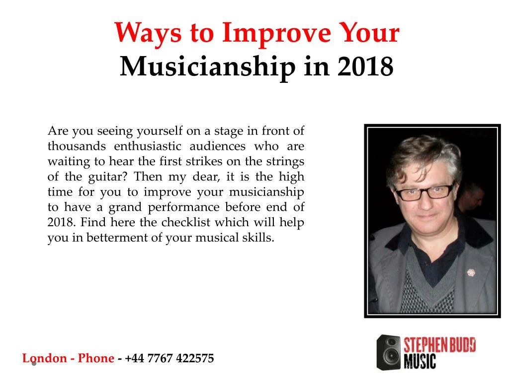 ways to improve your musicianship in 2018