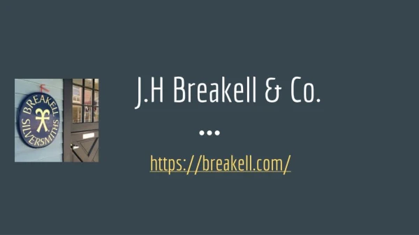 Discover Designer Silver Jewelry - J.H Breakell & Co.