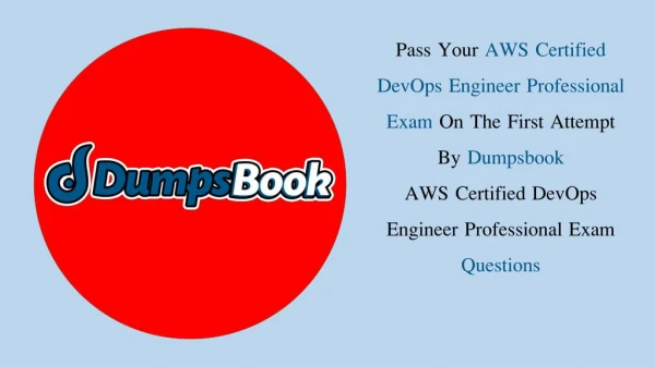 AWS Certified DevOps Engineer Professional Exam Dumps