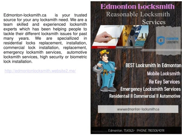 Affordable Residential Lock Replacement Edmonton
