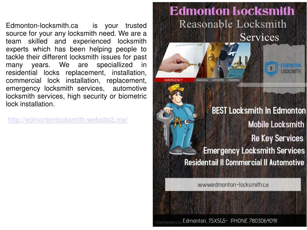 edmonton locksmith ca is your trusted source
