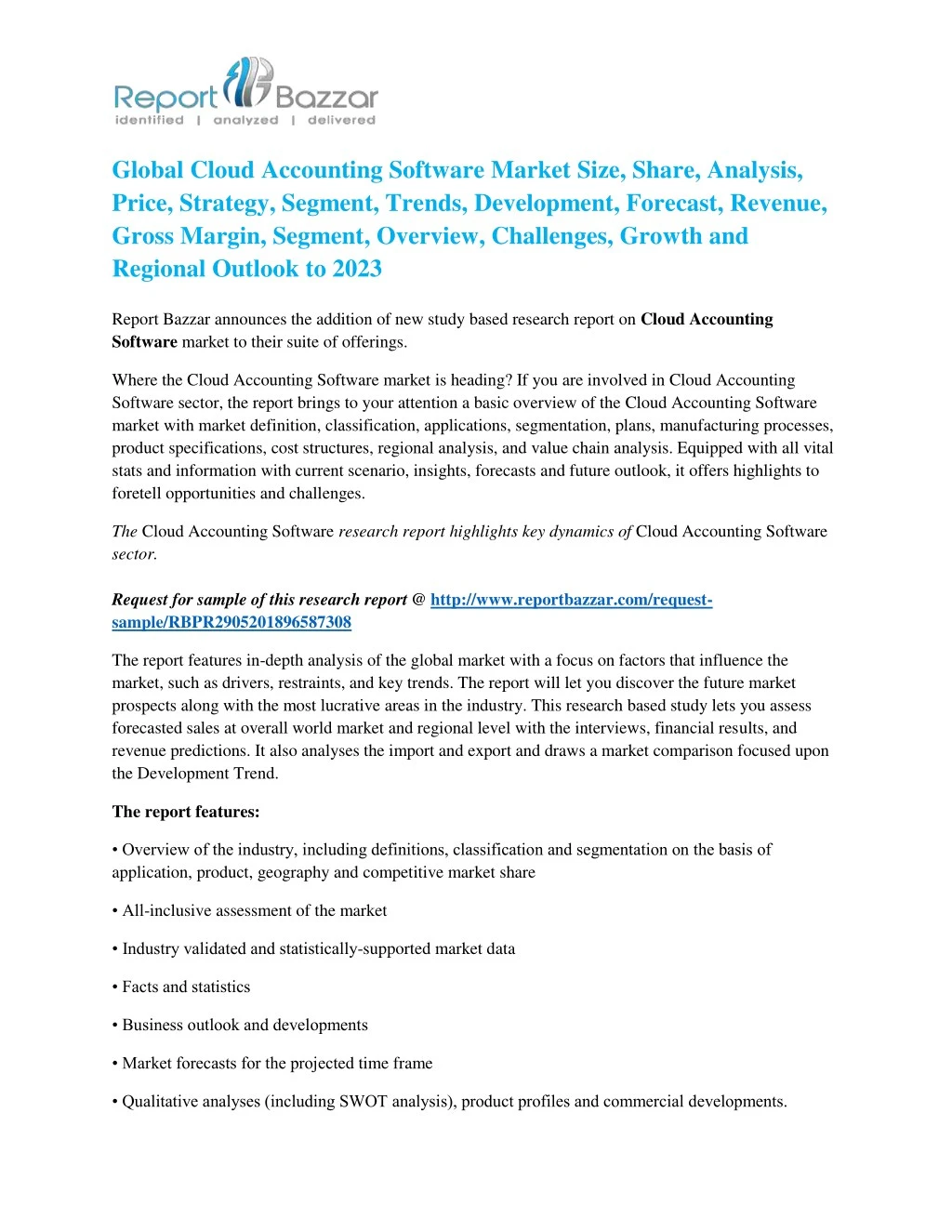 global cloud accounting software market size