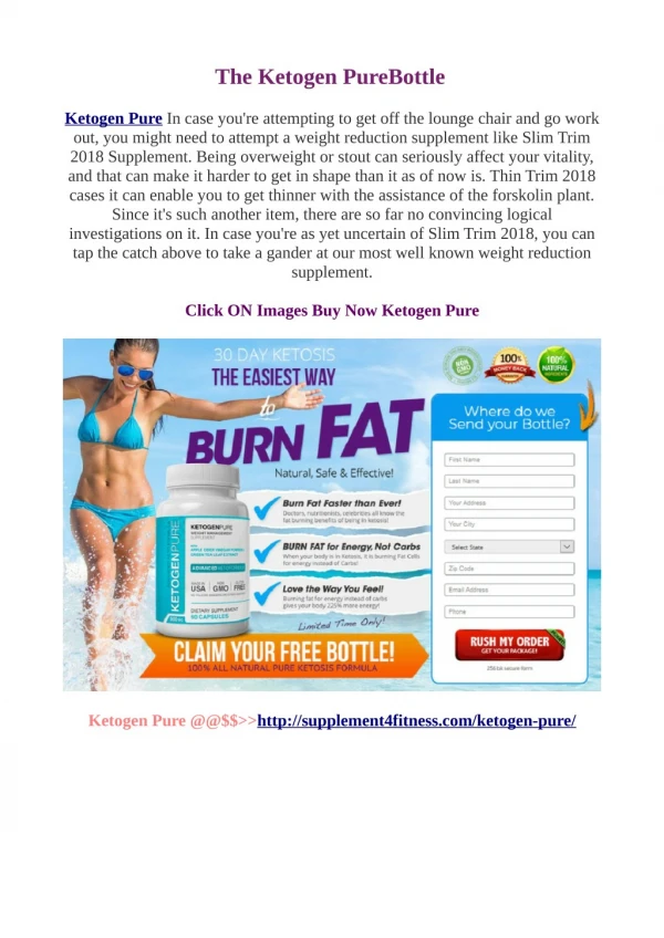 Ketogen Pure @@$>>http://supplement4fitness.com/ketogen-pure/