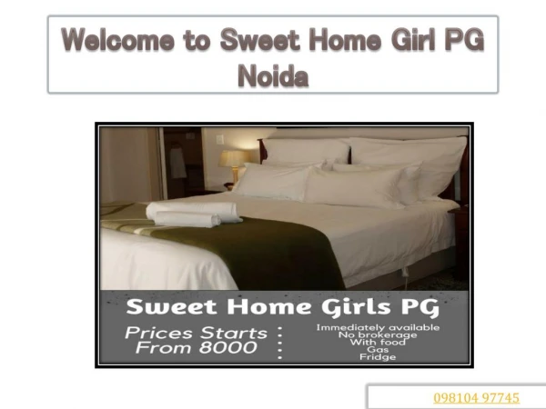PG for Women in Noida