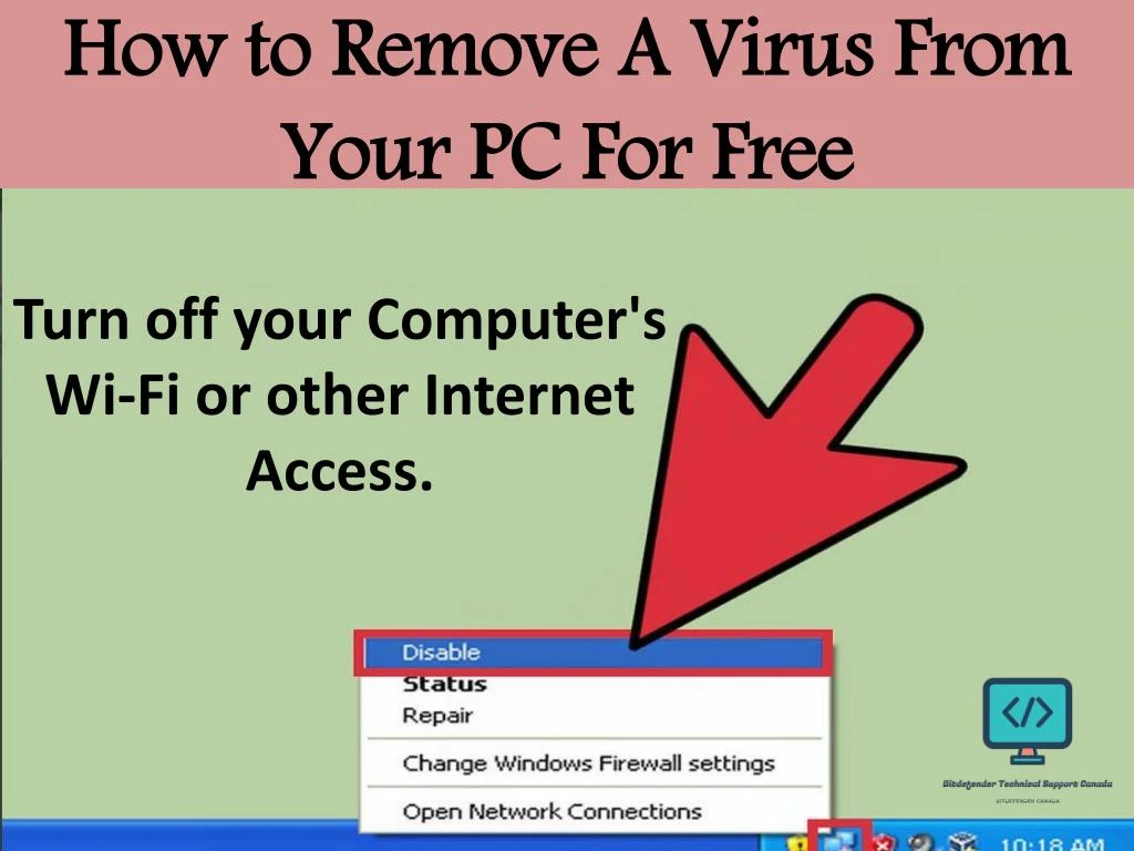 how to remove a virus from your pc for free