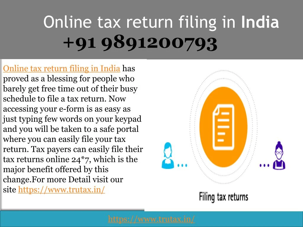 online tax return filing in india