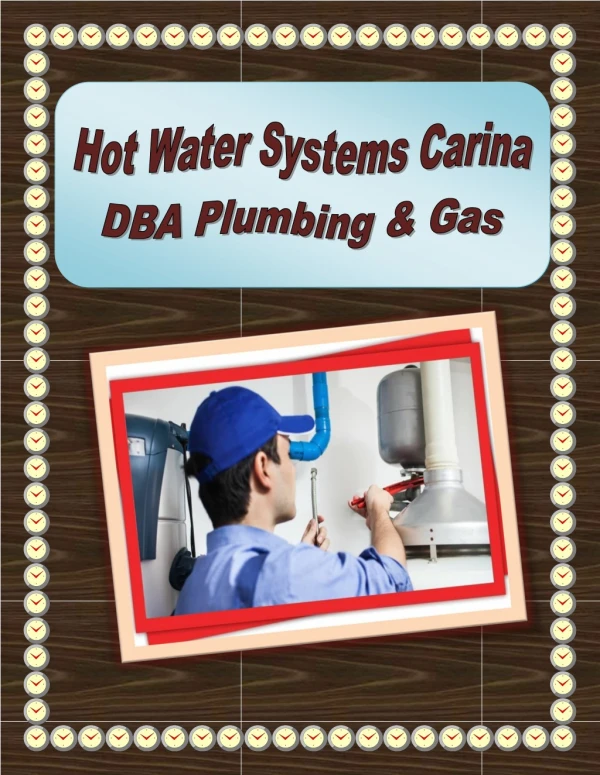 Hot Water Systems Carina - DBA Plumbing & Gas