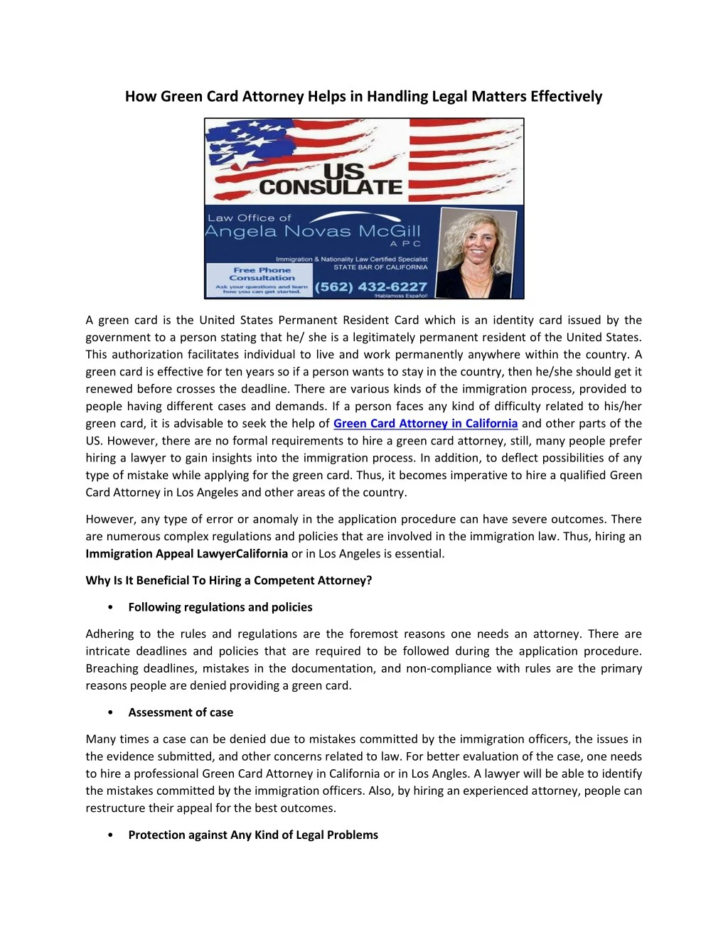 how green card attorney helps in handling legal