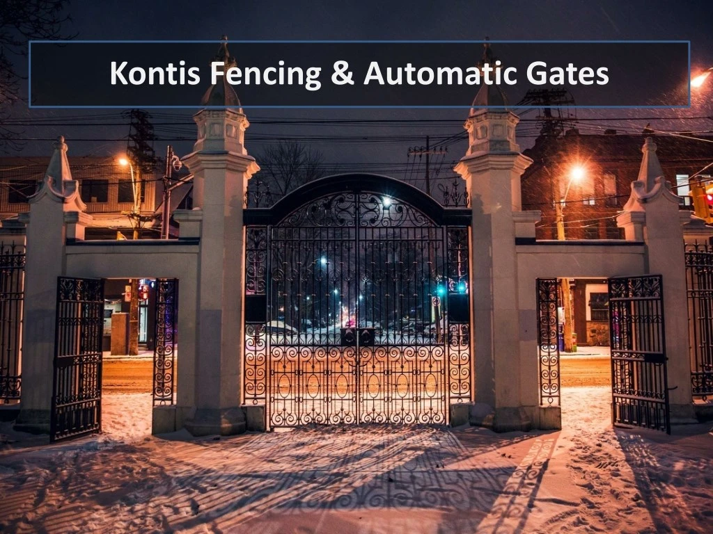 kontis fencing automatic gates