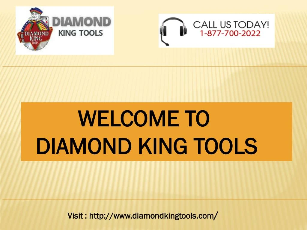 welcome to diamond king tools
