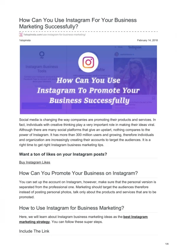 How Can You Use Instagram For Your Business Marketing Successfully?