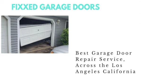 Garage Door Opener Install in Los Angeles