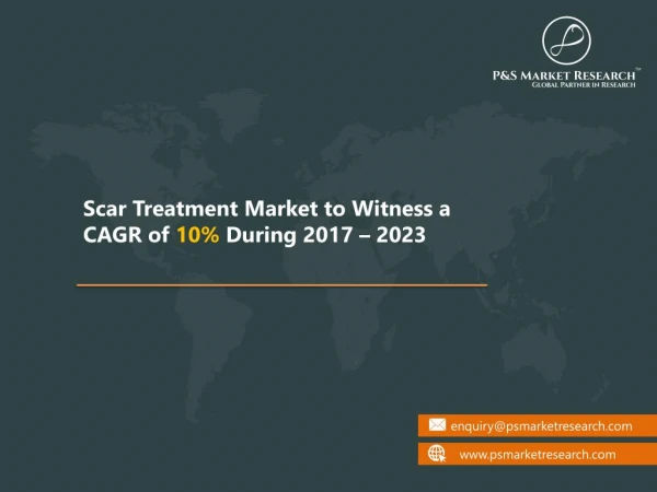 North America Scar Treatment Market Analysis with Key Players and Forecasts by 2023