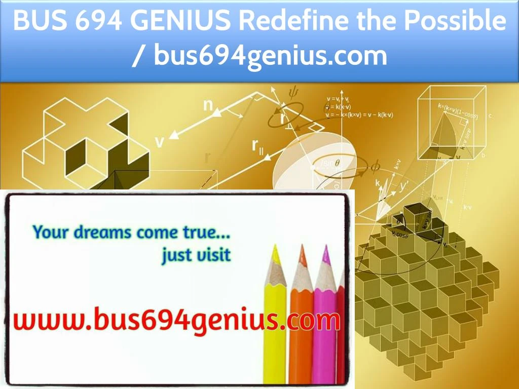 bus 694 genius redefine the possible bus694genius