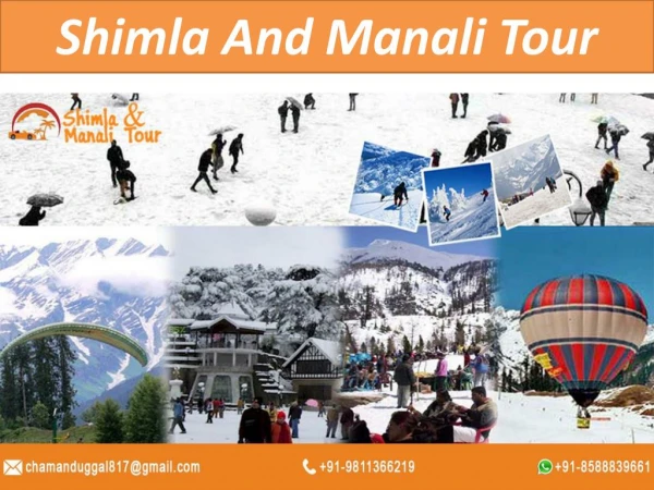 Shimla Manali Tour Package From Delhi by Car