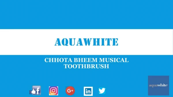 Aquawhite Chhota Bheem Musical toothbrush