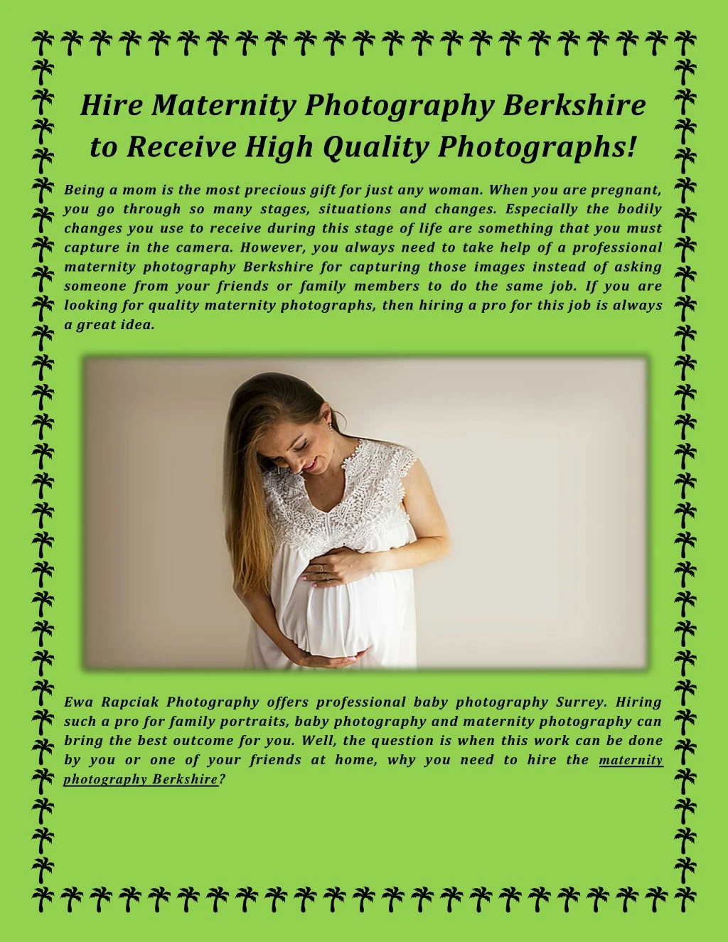 hire maternity photography berkshire to receive