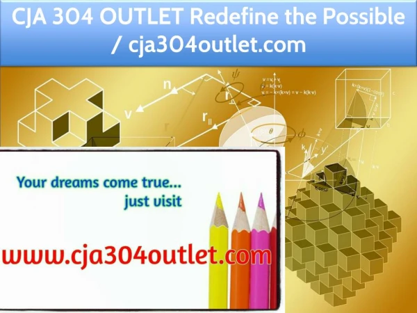 CJA 304 OUTLET Redefine the Possible / cja304outlet.com