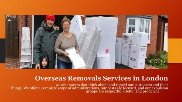 Overseas Removals Services London