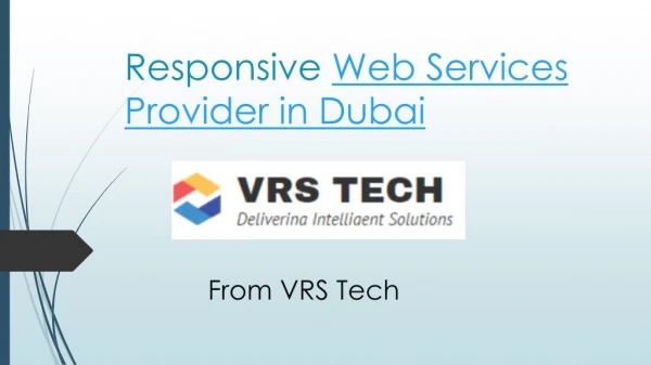 Web service provider Dubai – Web Services Bur Dubai - VRS Tech