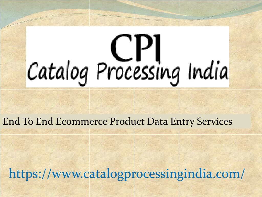 end to end ecommerce product data entry services