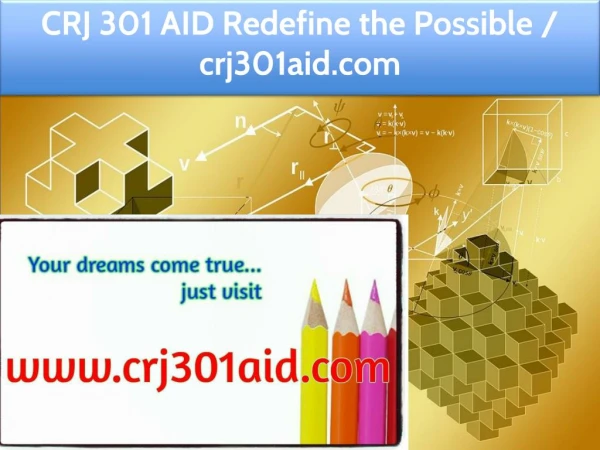 CRJ 301 AID Redefine the Possible / crj301aid.com