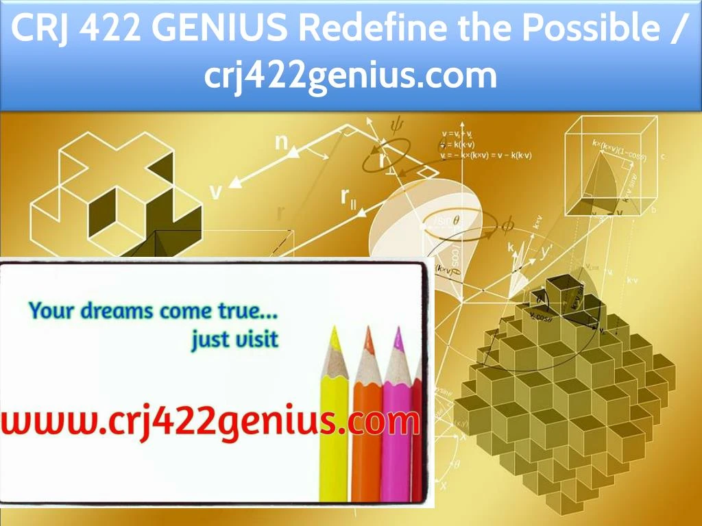 crj 422 genius redefine the possible crj422genius